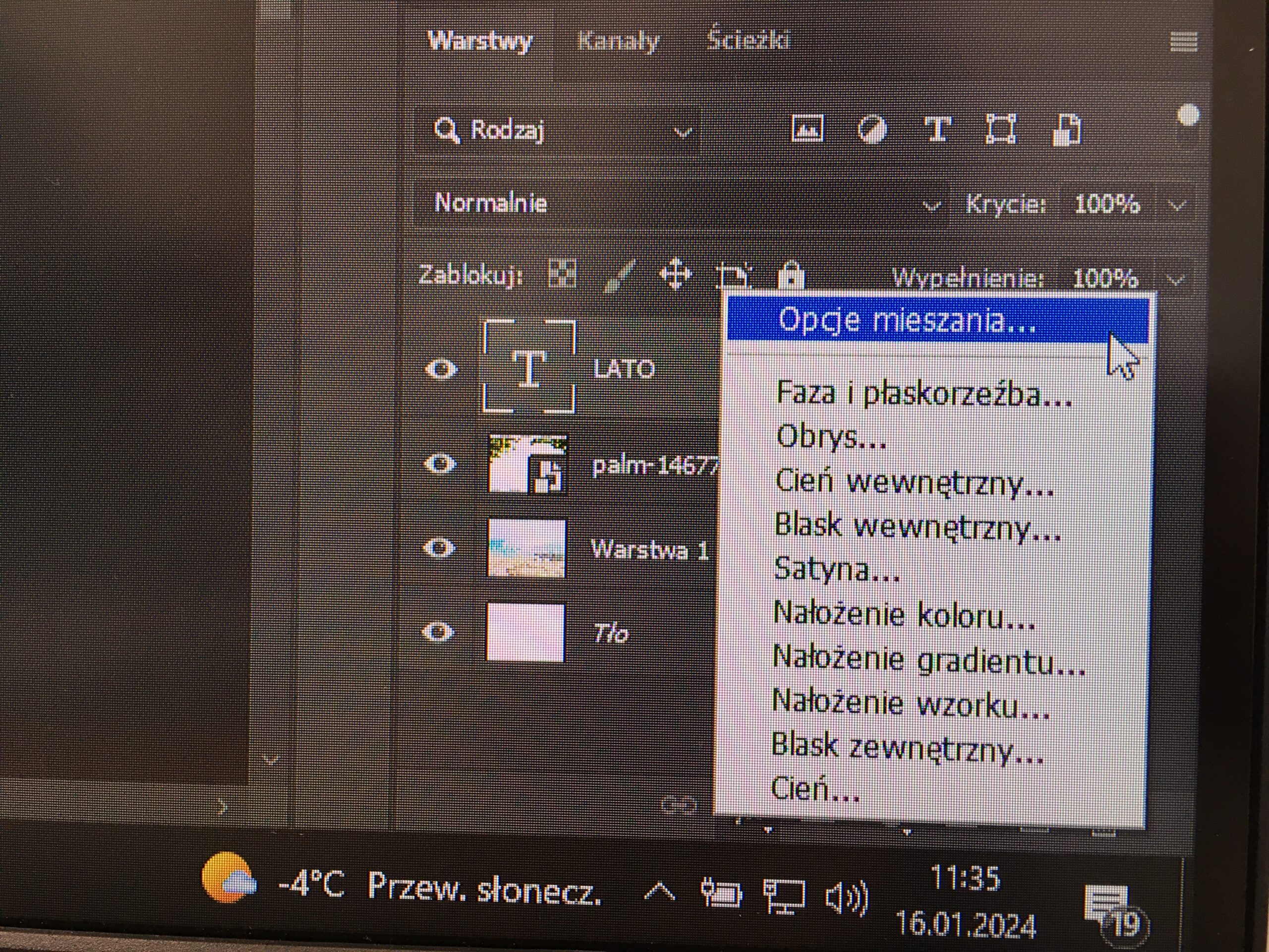 Warstwy w Photoshopie